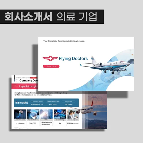 포트폴리오-의료기업 영문 회사소개서 PPT 디자인