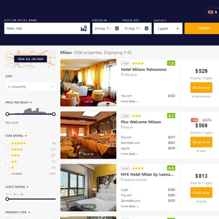 포트폴리오-여행 수익형 제휴사이트 제작
