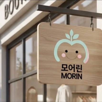 포트폴리오-키즈 라이프스타일 브랜드 '모어린' 심볼형로고 디자인