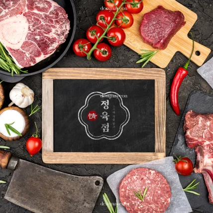 포트폴리오-정육점 로고디자인