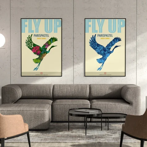 포트폴리오-FLY UP 학 포스터 디자인