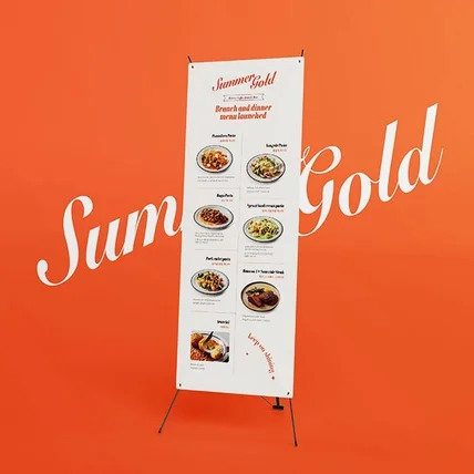 포트폴리오-브런치 & 디너 메뉴 런칭 배너 디자인