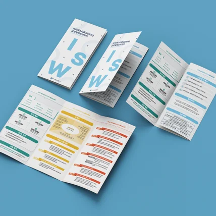 포트폴리오-ISW 유학컨설팅기업 회사소개서 3단리플렛