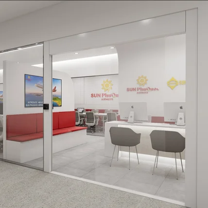 포트폴리오-30평형 항공사 사무실 3d인테리어 디자인