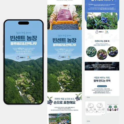 포트폴리오-빈센트 블루베리 농장 상세페이지