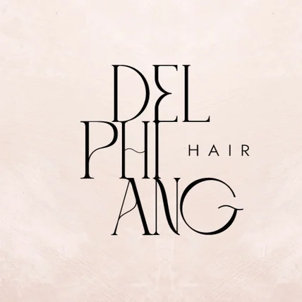 포트폴리오-로고 디자인 - 헤어샵 델피앙헤어 로고 디자인