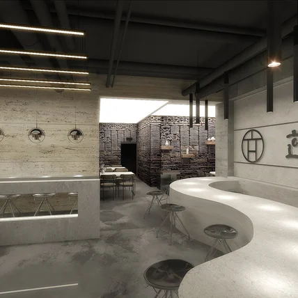 포트폴리오-식당 투시도