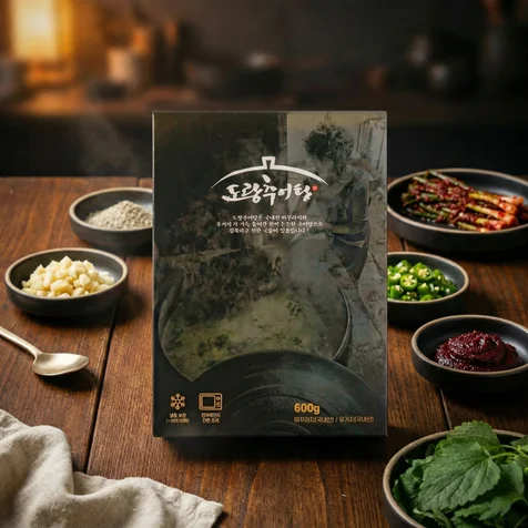 포트폴리오-택배 냉동식품 스마트스토어 상세페이지 메인사진 / 추어탕 패키지 촬영부터 후보정까지