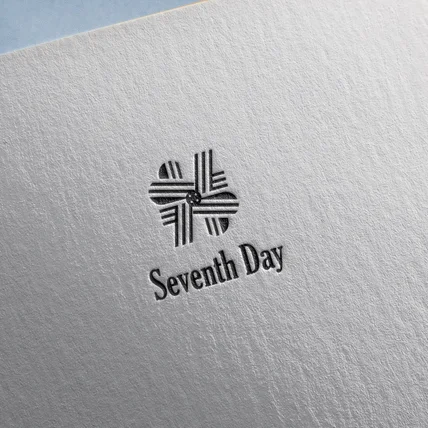 포트폴리오-seventh day 로고 디자인