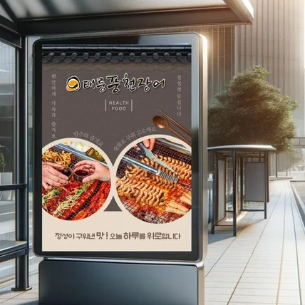 포트폴리오-태릉풍천장어 홍보 포스터 디자인