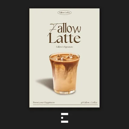 포트폴리오-Fallow Coffee cafe - 포스터 디자인