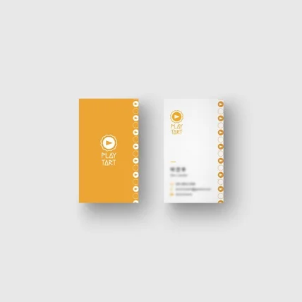 포트폴리오-[명함] 플레이 타르트 세로 명함