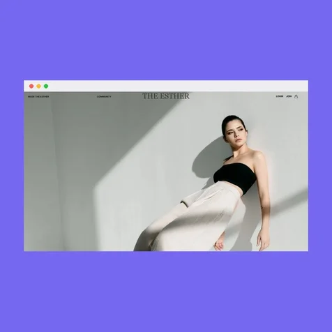 포트폴리오-패션 브랜드 쇼핑몰 제작 - 더에스더