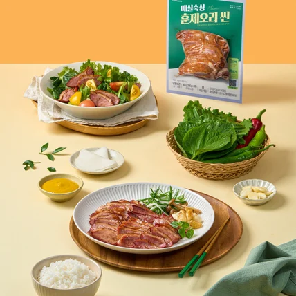 포트폴리오-[촬영/푸드스타일링/보정] '풀무원' 오리고기 촬영 및 푸드스타일링