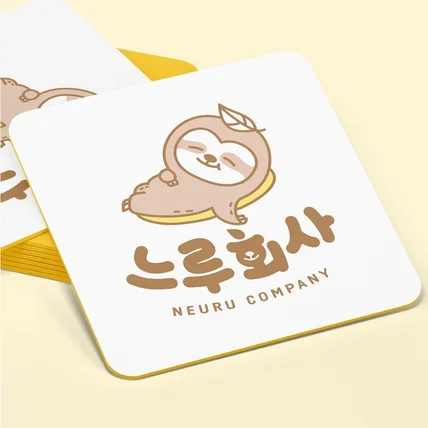 포트폴리오-'느루회사' 커뮤니티 회사 캐릭터 로고 디자인