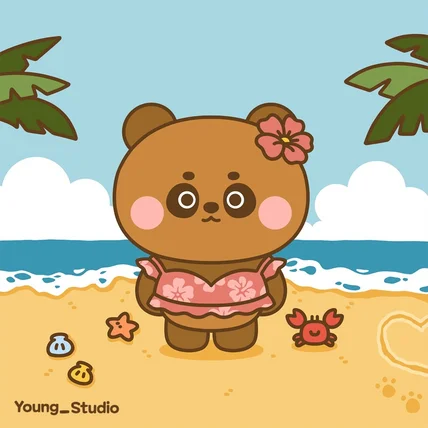 포트폴리오-판다 응용동작(여름 시리즈)