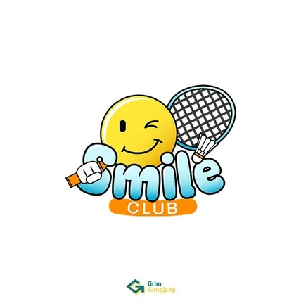 포트폴리오-배드민턴 동호회 캐릭터 로고 디자인