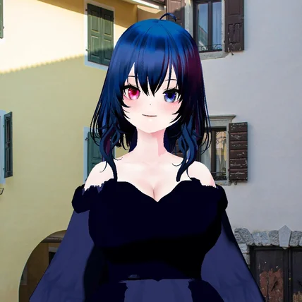 포트폴리오-포트폴리오 용 푸른 소녀