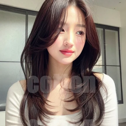 포트폴리오-자연광 느낌의 헤어모델 이미지