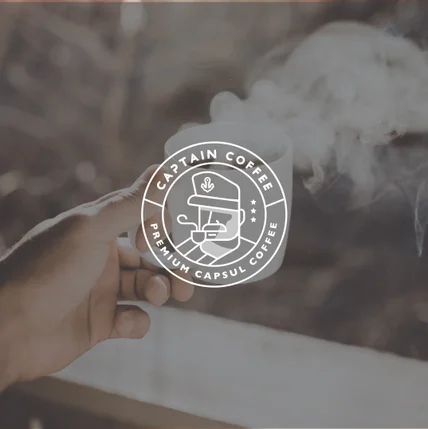 포트폴리오-Captain Coffee 로고 디자인