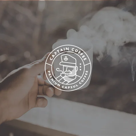 포트폴리오-Captain Coffee 로고 디자인