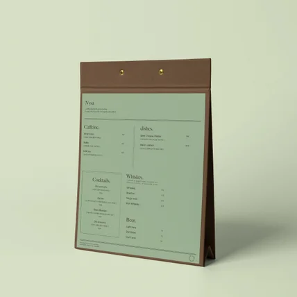 포트폴리오-가게의 분위기가 묻어나는 bar 메뉴판