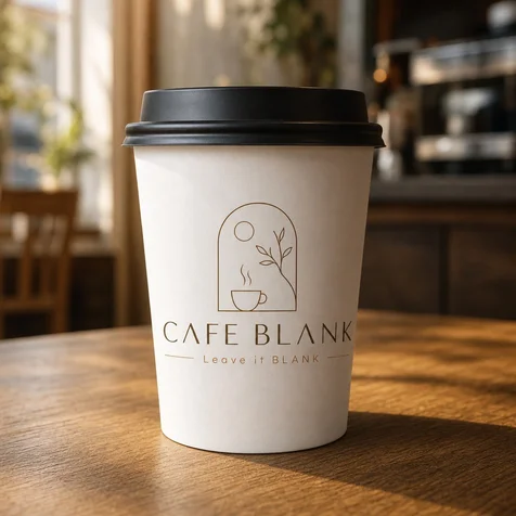 포트폴리오-CAFE BLANK 로고 디자인