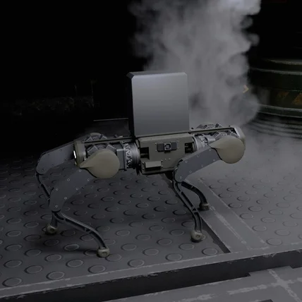 포트폴리오-[3D 영상] 포스코 X 에이딘 산업현장 Robot Dog