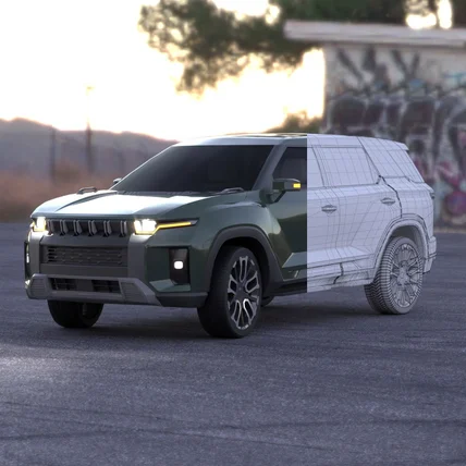 포트폴리오-쌍용 토레스 자동차 3D모델링