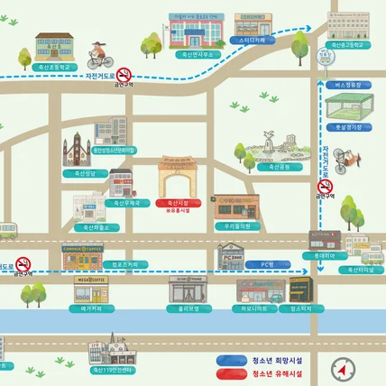 포트폴리오-죽산면마을지도