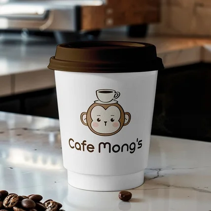 포트폴리오-카페몽스 카페 캐릭터 로고제작