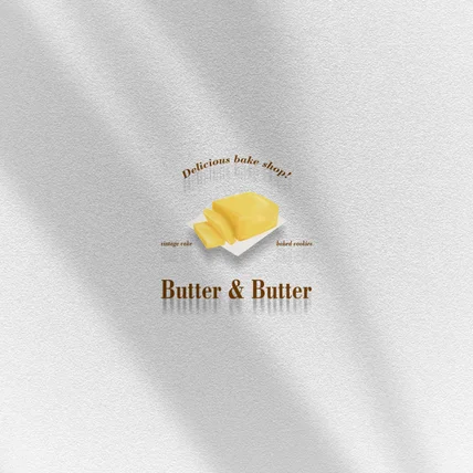 포트폴리오-버터앤버터 베이커리샵 로고디자인