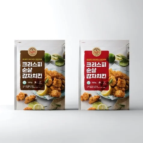 포트폴리오-크리스피 순살치킨 패키지 디자인