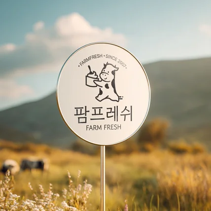 포트폴리오-OX디자인 요거트 로고제작
