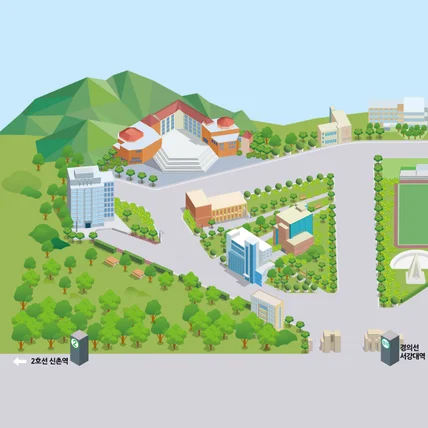 포트폴리오-서강대캠퍼스 교육센터 공간일러스트