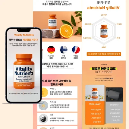 포트폴리오-[건강기능식품 상세페이지][비타민 상세페이지]