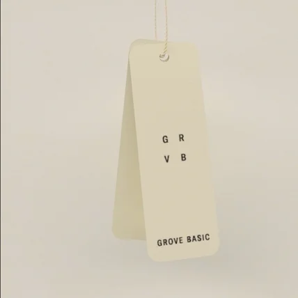 포트폴리오-패션브랜드 GROVE(그로브) 베이직 시즌 택 3D 릴스