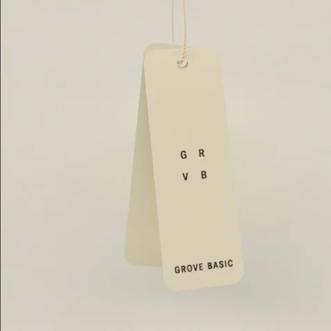 포트폴리오-패션브랜드 GROVE(그로브) 베이직 시즌 택 3D 릴스