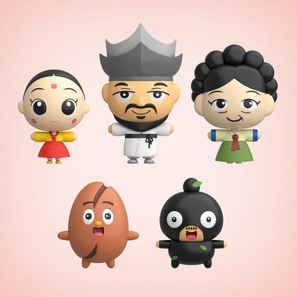 포트폴리오-강릉단오제 프로젝트 개발을 위한 캐릭터 set 제작