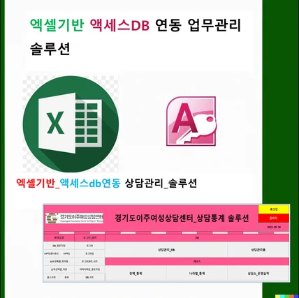 포트폴리오-엑셀 VBA + AccessDB 연동 상담통계 관리 솔루션