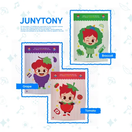 포트폴리오-DWCI : JUNY&TONY(주니토니) - CHARACTER DESIGN(MOCK-UP)