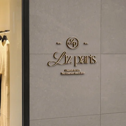 포트폴리오-명품 구매대행 쇼핑몰 로고 _ LIZ PARIS 로고디자인 로고제작
