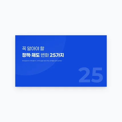 포트폴리오-정부정책 안내 PPT 디자인
