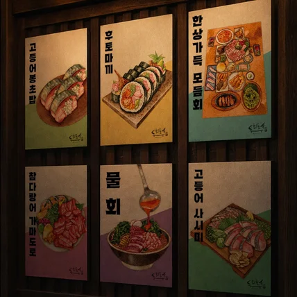 포트폴리오-술집 메뉴 포스터 제작