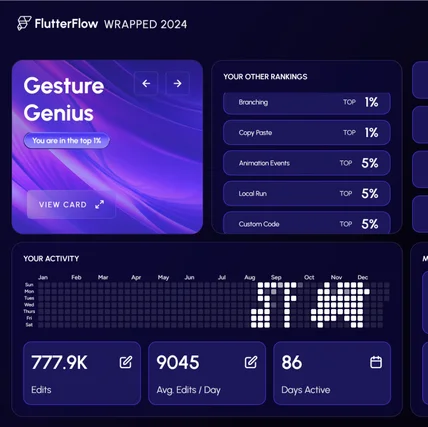 포트폴리오-2024년 Flutterflow 상위1% 인증
