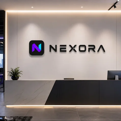포트폴리오-NEXORA 로고 디자인