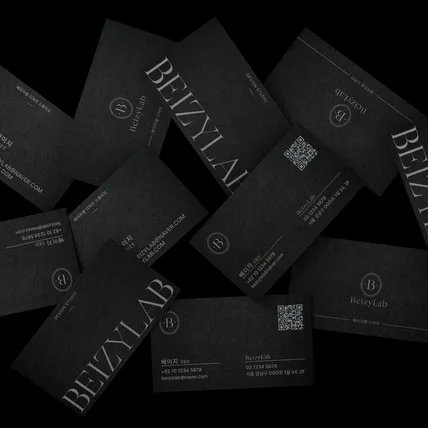 포트폴리오-고급 블랙 명함디자인
