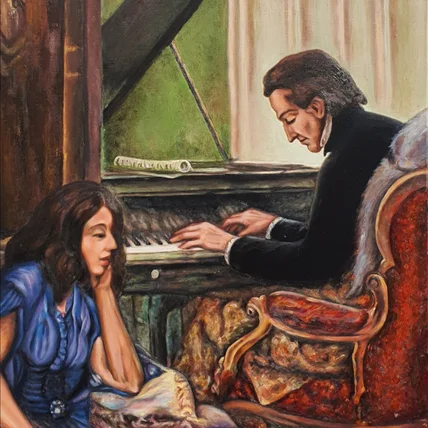 포트폴리오-[ 영화사 의뢰본 ] 유화 초상화 고전명화