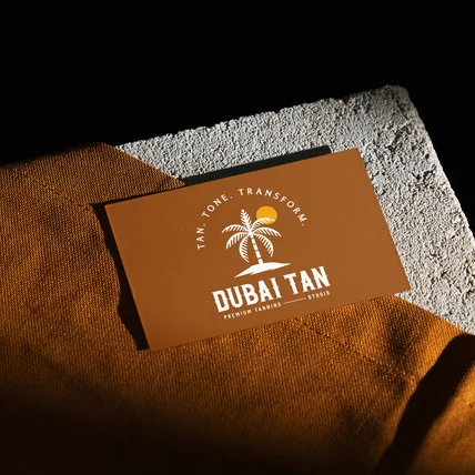 포트폴리오-두바이탠 프리미엄 태닝샵 로고 디자인