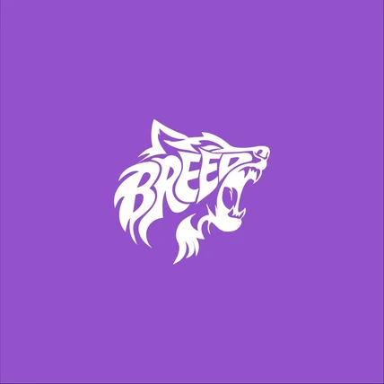 포트폴리오-늑대 동물 로고